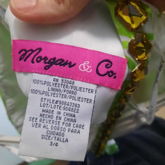 Prom lime green white gold dress - Picture 6 of 6